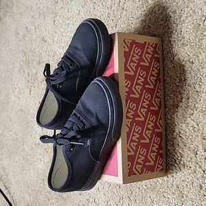 Vans black authentic shoes